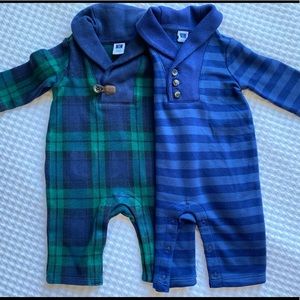 Janie and Jack 2 Baby Boy Outfits 0-3 months
